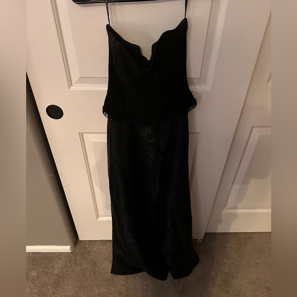 Scott McClintock Vintage Strapless Black Gown Size 8